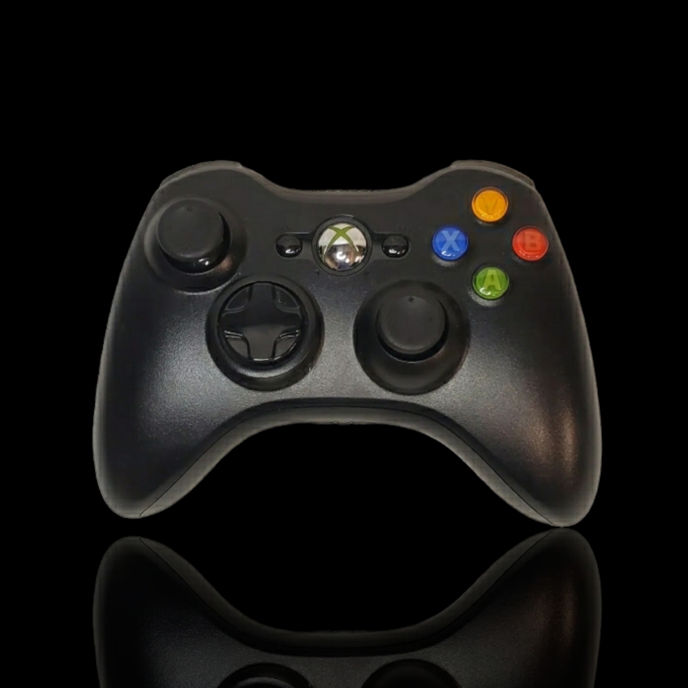 Microsoft Xbox 360 Wireless Controller (Black) Tested Working